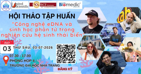 Hội thảo tập huấn: "công nghệ eDNA và sinh học phân tử trong nghiên cứu hệ sinh thái biển"