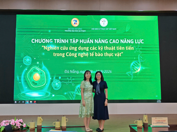 GIẢNG VIÊN KHOA CÔNG NGHỆ SINH HỌC THAM DỰ KHÓA ĐÀO TẠO NÂNG CAO NĂNG LỰC “NGHIÊN CỨU ỨNG DỤNG CÁC KỸ THUẬT TIÊN TIẾN TRONG CÔNG NGHỆ TẾ BÀO THỰC VẬT” 