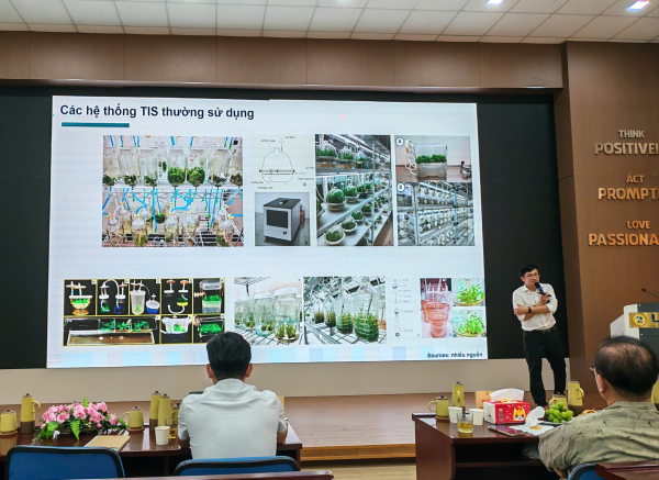 GIẢNG VIÊN KHOA CÔNG NGHỆ SINH HỌC THAM DỰ KHÓA ĐÀO TẠO NÂNG CAO NĂNG LỰC “NGHIÊN CỨU ỨNG DỤNG CÁC KỸ THUẬT TIÊN TIẾN TRONG CÔNG NGHỆ TẾ BÀO THỰC VẬT” 