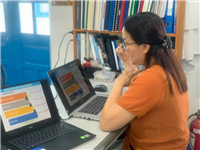 Thành viên nhóm nghiên cứu Đa dạng sinh học và Bảo tồn tham gia hội thảo trực tuyến tại Indonesia và Việt Nam