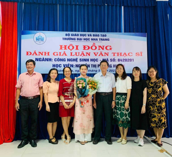 Viện CNSH&MT tổ chức bảo vệ luận văn cao học Ngành Công nghệ sinh học đợt I. 2023